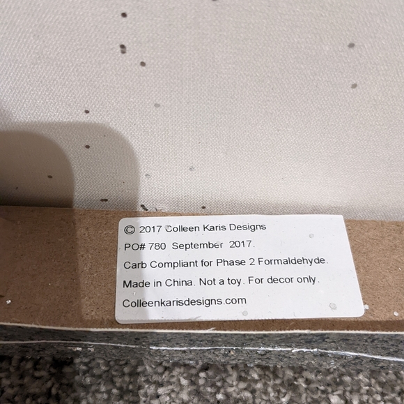 XOXO Sequined Wall Art Canvas Home Decor - Picture 3 of 4